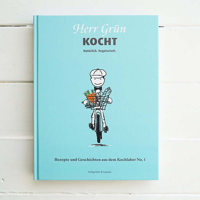 Kochbuch »Rezepte und Geschichten aus dem Kochlabor No. 1« - von Herrn Grün - vegetarisch und vegan